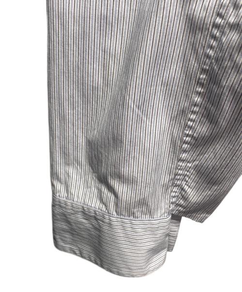 JIL SANDER（ジルサンダー）JIL SANDER (ジルサンダー) ピンストライプ オーバーサイズ シャツジャケット スカイブルー サイズ:38の古着・服飾アイテム