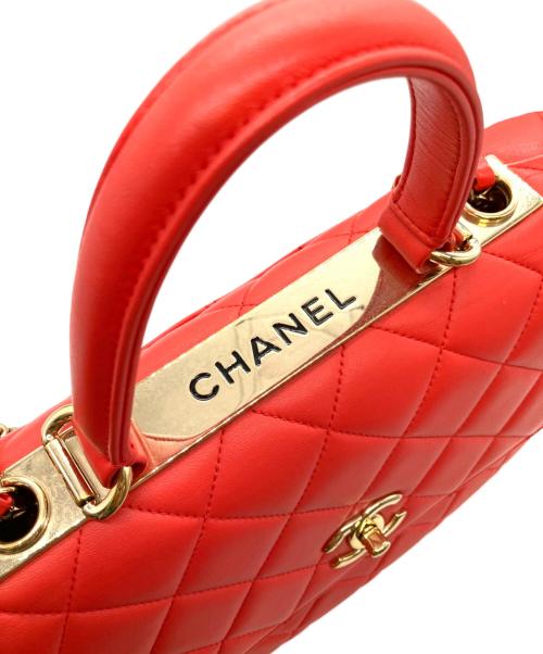 CHANEL（シャネル）CHANEL (シャネル) トップハンドル2WAYバッグ/ココマーク金具/ショルダーバッグ オレンジ サイズ:-の古着・服飾アイテム