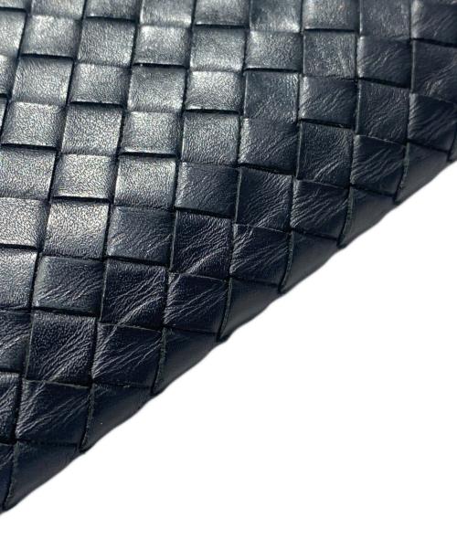 BOTTEGA VENETA（ボッテガベネタ）BOTTEGA VENETA (ボッテガベネタ) イントレチャート長財布 ブラックの古着・服飾アイテム