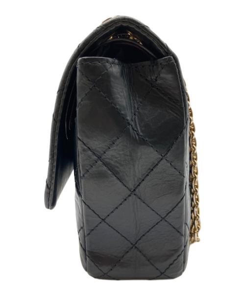 CHANEL（シャネル）CHANEL (シャネル) 2.55 ダブルフラップチェーンショルダーバッグ ブラック サイズ:-の古着・服飾アイテム