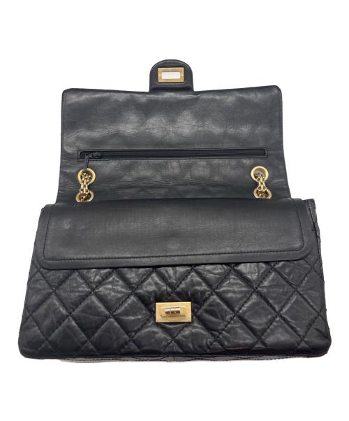 CHANEL（シャネル）CHANEL (シャネル) 2.55 ダブルフラップチェーンショルダーバッグ ブラック サイズ:-の古着・服飾アイテム