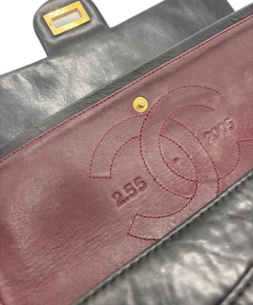 CHANEL（シャネル）CHANEL (シャネル) 2.55 ダブルフラップチェーンショルダーバッグ ブラック サイズ:-の古着・服飾アイテム