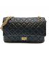 CHANEL（シャネル）の古着「2.55 ダブルフラップチェーンショルダーバッグ」｜ブラック