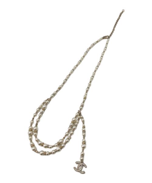 CHANEL（シャネル）CHANEL (シャネル) ロングパールネックレス ゴールドの古着・服飾アイテム