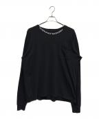 CHROME HEARTSクロムハーツ）の古着「ネックロゴロングスリーブカットソー」｜ブラック