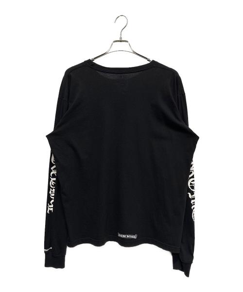 CHROME HEARTS（クロムハーツ）CHROME HEARTS (クロムハーツ) ネックロゴロングスリーブカットソー ブラック サイズ:XLの古着・服飾アイテム