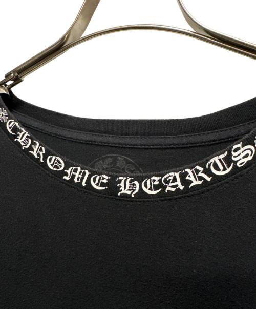 CHROME HEARTS（クロムハーツ）CHROME HEARTS (クロムハーツ) ネックロゴロングスリーブカットソー ブラック サイズ:XLの古着・服飾アイテム