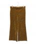 GUCCI（グッチ）の古着「100周年 総柄ベロアフレアパンツ」｜オレンジ×カーキ