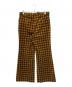 GUCCI (グッチ) 100周年 総柄ベロアフレアパンツ オレンジ×カーキ サイズ:50：55000円