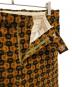 中古・古着 GUCCI (グッチ) 100周年 総柄ベロアフレアパンツ オレンジ×カーキ サイズ:50：55000円