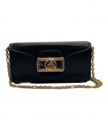 LANVIN（ランバン）の古着「ロゴプレートミニバッグ」｜ブラック