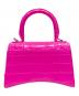 BALENCIAGA (バレンシアガ) HOURGRASS/アワーグラス/クロコ型押し 2WAYバッグ ピンク：120000円