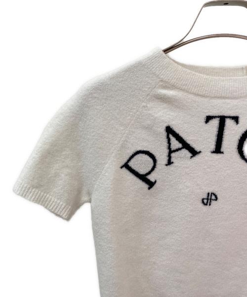 patou（パトゥ）patou (パトゥ) 半袖ニット ベージュ サイズ:XSの古着・服飾アイテム