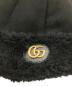 中古・古着 GUCCI (グッチ) ムートンボアニットキャップ ブラック サイズ:S：55000円