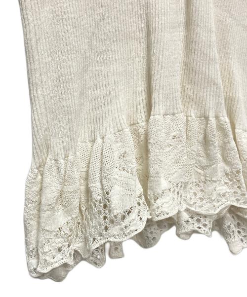 CHANEL（シャネル）CHANEL (シャネル) 半袖ブラウス/サマーニット/P28461K00111 ホワイト サイズ:46の古着・服飾アイテム