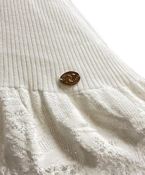 CHANEL（シャネル）CHANEL (シャネル) 半袖ブラウス/サマーニット/P28461K00111 ホワイト サイズ:46の古着・服飾アイテム