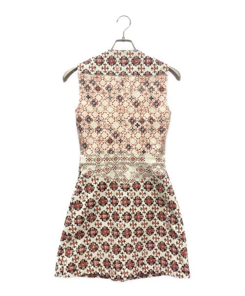 LOUIS VUITTON（ルイ ヴィトン）LOUIS VUITTON (ルイ ヴィトン) Sleeveless Dress/Aラインワンピース アイボリー サイズ:34の古着・服飾アイテム
