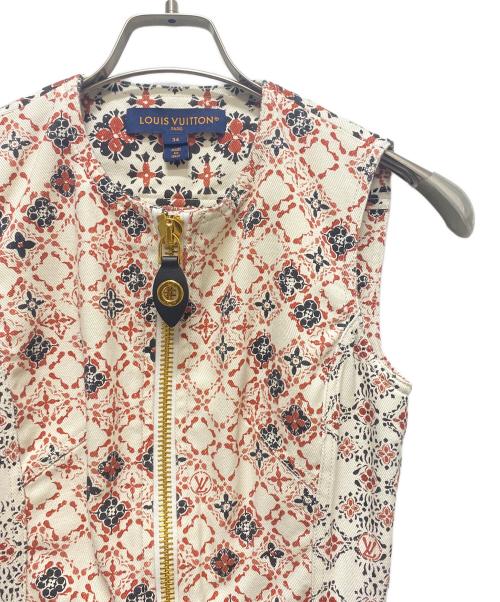 LOUIS VUITTON（ルイ ヴィトン）LOUIS VUITTON (ルイ ヴィトン) Sleeveless Dress/Aラインワンピース アイボリー サイズ:34の古着・服飾アイテム