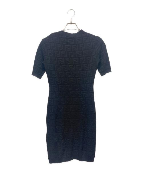 FENDI（フェンディ）FENDI (フェンディ) FENDI Knit Dress/ズッカニットワンピース ブラック サイズ:36の古着・服飾アイテム