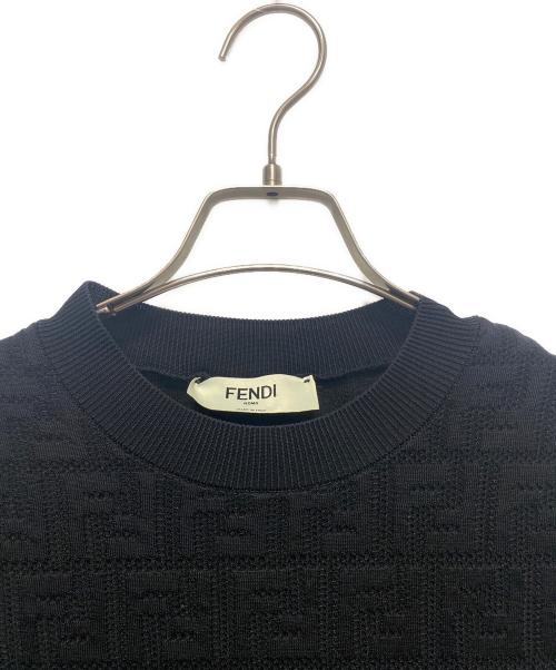 FENDI（フェンディ）FENDI (フェンディ) FENDI Knit Dress/ズッカニットワンピース ブラック サイズ:36の古着・服飾アイテム