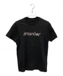 MONCLER（モンクレール）の古着「ロゴプリントＴシャツ」｜ブラック