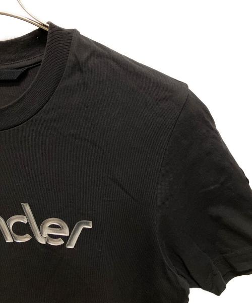 MONCLER（モンクレール）MONCLER (モンクレール) ロゴプリントＴシャツ ブラック サイズ:Sの古着・服飾アイテム