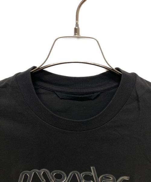 MONCLER（モンクレール）MONCLER (モンクレール) ロゴプリントＴシャツ ブラック サイズ:Sの古着・服飾アイテム