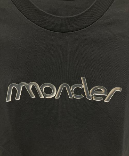 MONCLER（モンクレール）MONCLER (モンクレール) ロゴプリントＴシャツ ブラック サイズ:Sの古着・服飾アイテム