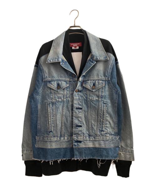 JUNYA WATANABE MAN（ジュンヤワタナベマン）JUNYA WATANABE MAN (ジュンヤワタナベマン) 25SS デニムジャケット インディゴ×ブラック サイズ:S 未使用品の古着・服飾アイテム