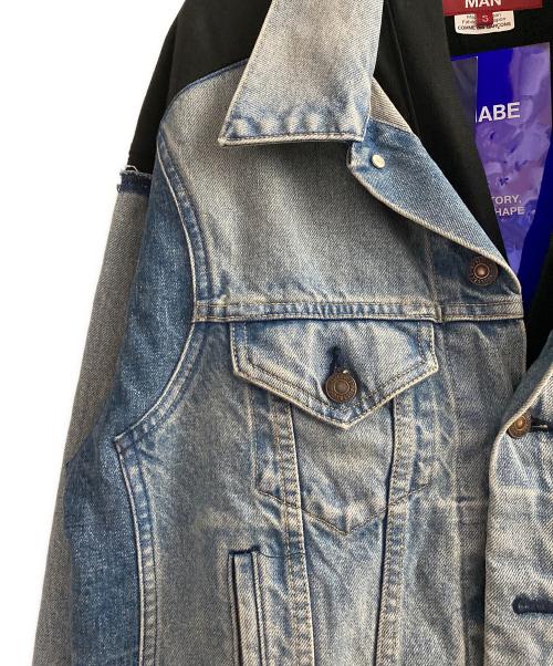 JUNYA WATANABE MAN（ジュンヤワタナベマン）JUNYA WATANABE MAN (ジュンヤワタナベマン) 25SS デニムジャケット インディゴ×ブラック サイズ:S 未使用品の古着・服飾アイテム