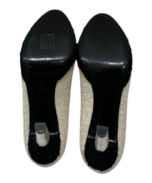 CHANEL（シャネル）CHANEL (シャネル) ココマークツイードブーツ　G27463 ベージュ サイズ:39の古着・服飾アイテム