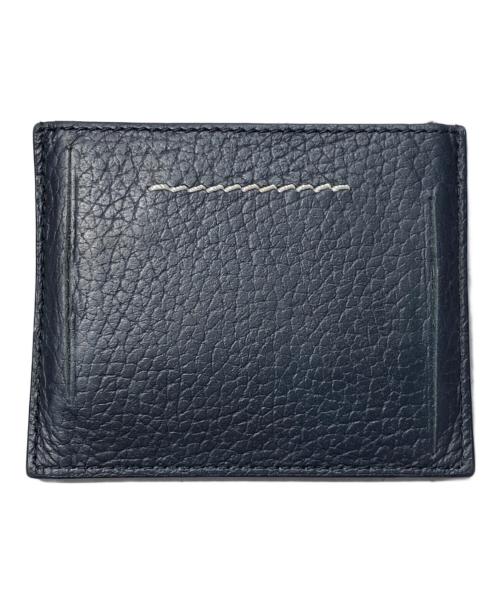 MM6 Maison Margiela（エムエムシックスメゾンマルジェラ）MM6 Maison Margiela (エムエムシックスメゾンマルジェラ) ロゴデザインカードケース ブラックの古着・服飾アイテム