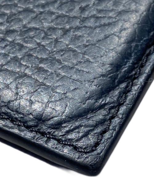 MM6 Maison Margiela（エムエムシックスメゾンマルジェラ）MM6 Maison Margiela (エムエムシックスメゾンマルジェラ) ロゴデザインカードケース ブラックの古着・服飾アイテム