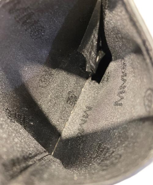 MM6 Maison Margiela（エムエムシックスメゾンマルジェラ）MM6 Maison Margiela (エムエムシックスメゾンマルジェラ) ロゴデザインカードケース ブラックの古着・服飾アイテム