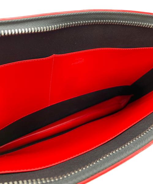 Christian Louboutin（クリスチャン・ルブタン）Christian Louboutin (クリスチャン・ルブタン) トリックトラッククラッチバッグ ブラック×レッドの古着・服飾アイテム