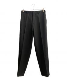 JIL SANDER（ジルサンダー）の古着「23AW ライト ウールギャバ ストレート スラックス パンツ」｜ブラック