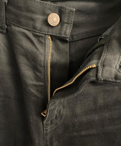 CELINE（セリーヌ）CELINE (セリーヌ) ディランカットオフフレアデニム ブラック サイズ:28の古着・服飾アイテム