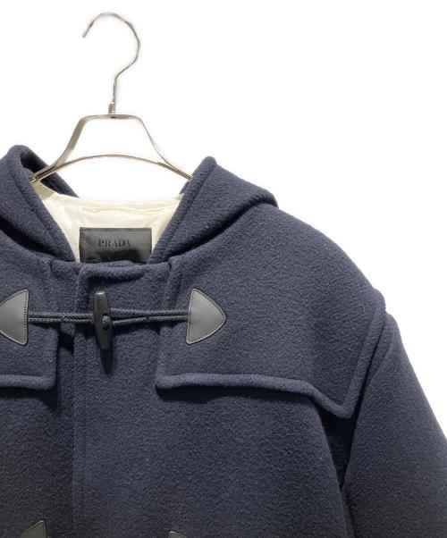 PRADA（プラダ）PRADA (プラダ) Wool Down Padded Duffle Jacket/ウールダウンパデッドダッフルジャケット ネイビー サイズ:XXLの古着・服飾アイテム