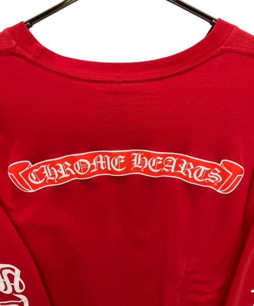 CHROME HEARTS（クロムハーツ）CHROME HEARTS (クロムハーツ) ロングスリーブカットソー レッド サイズ:XXLの古着・服飾アイテム