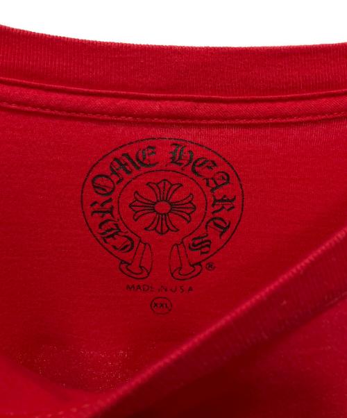 CHROME HEARTS（クロムハーツ）CHROME HEARTS (クロムハーツ) ロングスリーブカットソー レッド サイズ:XXLの古着・服飾アイテム