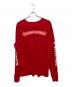 CHROME HEARTS (クロムハーツ) ロングスリーブカットソー レッド サイズ:XXL：77000円