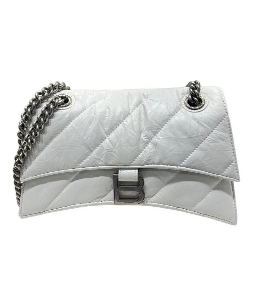 BALENCIAGA（バレンシアガ）BALENCIAGA (バレンシアガ) CRUSH CHAIN BAG　716351 ホワイトの古着・服飾アイテム