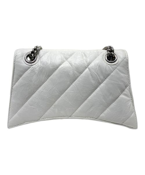 BALENCIAGA（バレンシアガ）BALENCIAGA (バレンシアガ) CRUSH CHAIN BAG　716351 ホワイトの古着・服飾アイテム