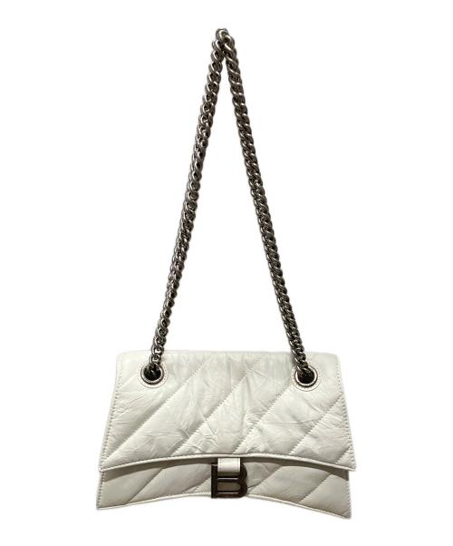 BALENCIAGA（バレンシアガ）BALENCIAGA (バレンシアガ) CRUSH CHAIN BAG　716351 ホワイトの古着・服飾アイテム