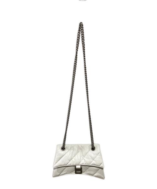 BALENCIAGA（バレンシアガ）BALENCIAGA (バレンシアガ) CRUSH CHAIN BAG　716351 ホワイトの古着・服飾アイテム
