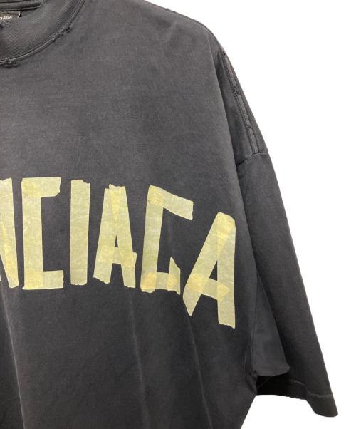 BALENCIAGA（バレンシアガ）BALENCIAGA (バレンシアガ) テープロゴショートワンピース ブラック サイズ:2の古着・服飾アイテム