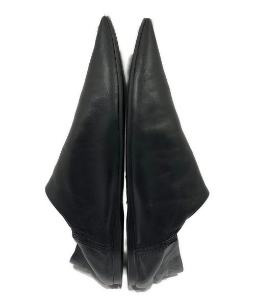 BALENCIAGA（バレンシアガ）BALENCIAGA (バレンシアガ) Leather Slip-on(レザースリッポン)/レザーバブーシュ ブラック サイズ:41の古着・服飾アイテム