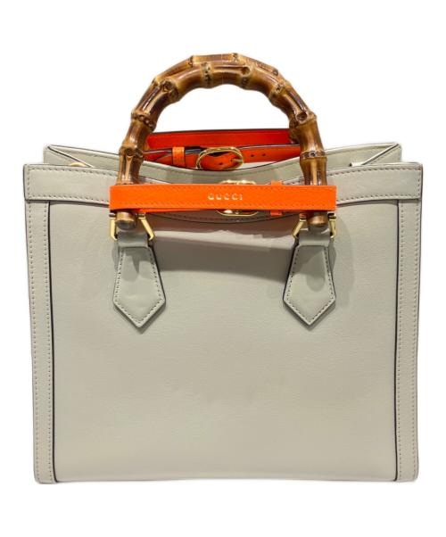 GUCCI（グッチ）GUCCI (グッチ) ダイアナ ミディアム トートバッグ アイボリー サイズ:ミディアムの古着・服飾アイテム