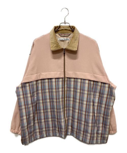 Acne studios（アクネ ストゥディオス）Acne studios (アクネ ストゥディオス) Checked Twill Jacket/オーバーサイズドトラックジャケット ピンク サイズ:Lの古着・服飾アイテム
