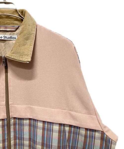 Acne studios（アクネ ストゥディオス）Acne studios (アクネ ストゥディオス) Checked Twill Jacket/オーバーサイズドトラックジャケット ピンク サイズ:Lの古着・服飾アイテム